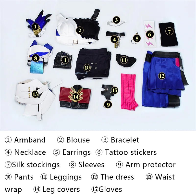 Costume Cosplay Serval du Jeu Honkai Star Rail - Serval Landau pour Femme