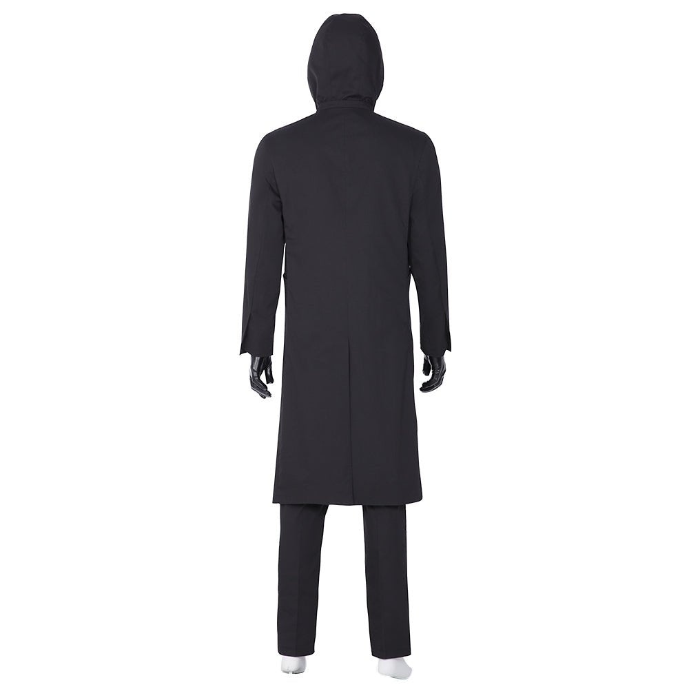 Costume Homme Masque Noir Squid Game – Costume Noir à Capuche Inspiré de la Série TV pour Cosplay