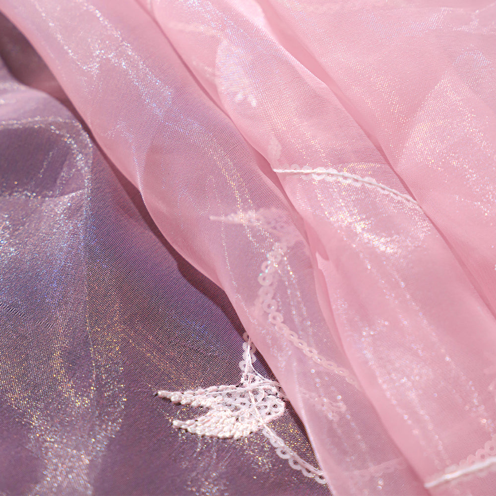 Robe de mariée rose Glinda de Wicked - Costume Cosplay pour performances musicales