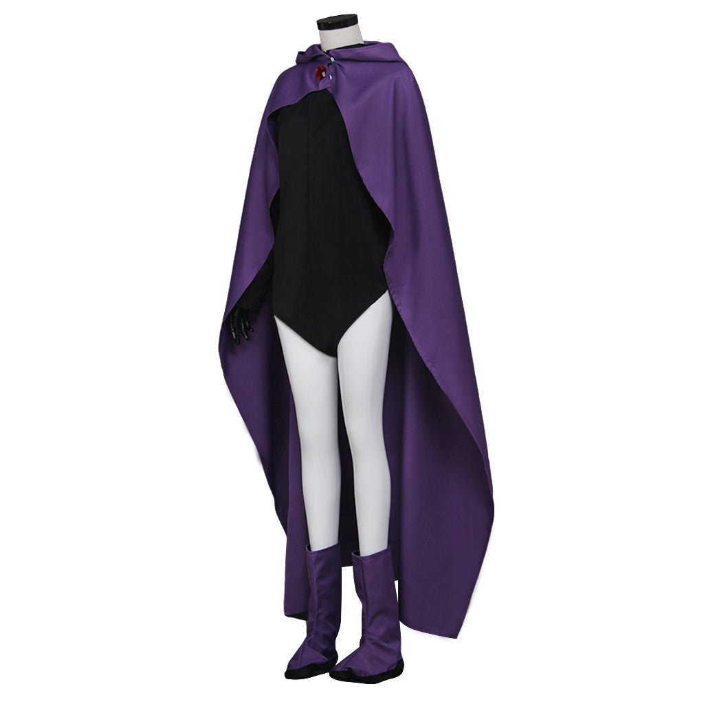 Costume Cosplay Raven Teen Titans - Superheroïne Bande Dessinée Halloween Cape & Combinaison