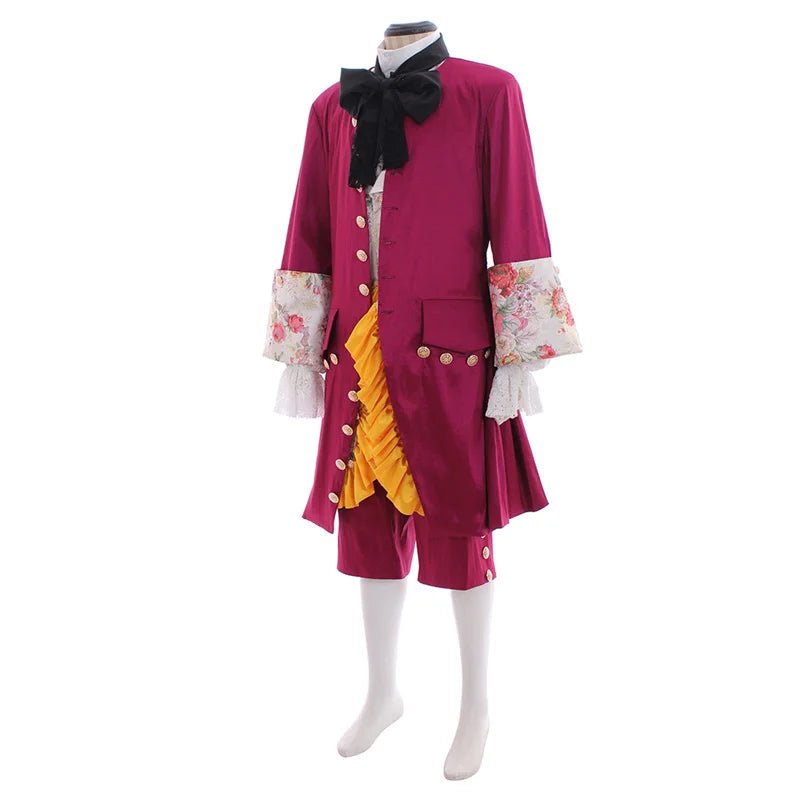 Costume Homme Baroque Rococo Violet - Costume Médiéval pour Mariages, Fêtes et Cosplay | Série L'AniMirage