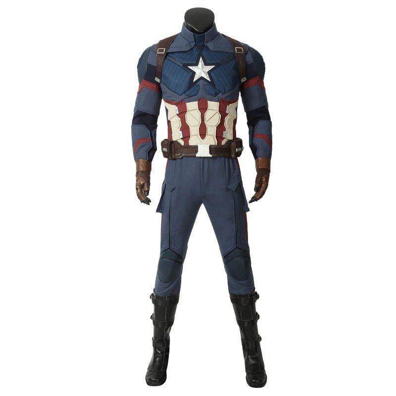 Costume Cosplay Steven Rogers Captain America - Uniforme de Héros pour Halloween