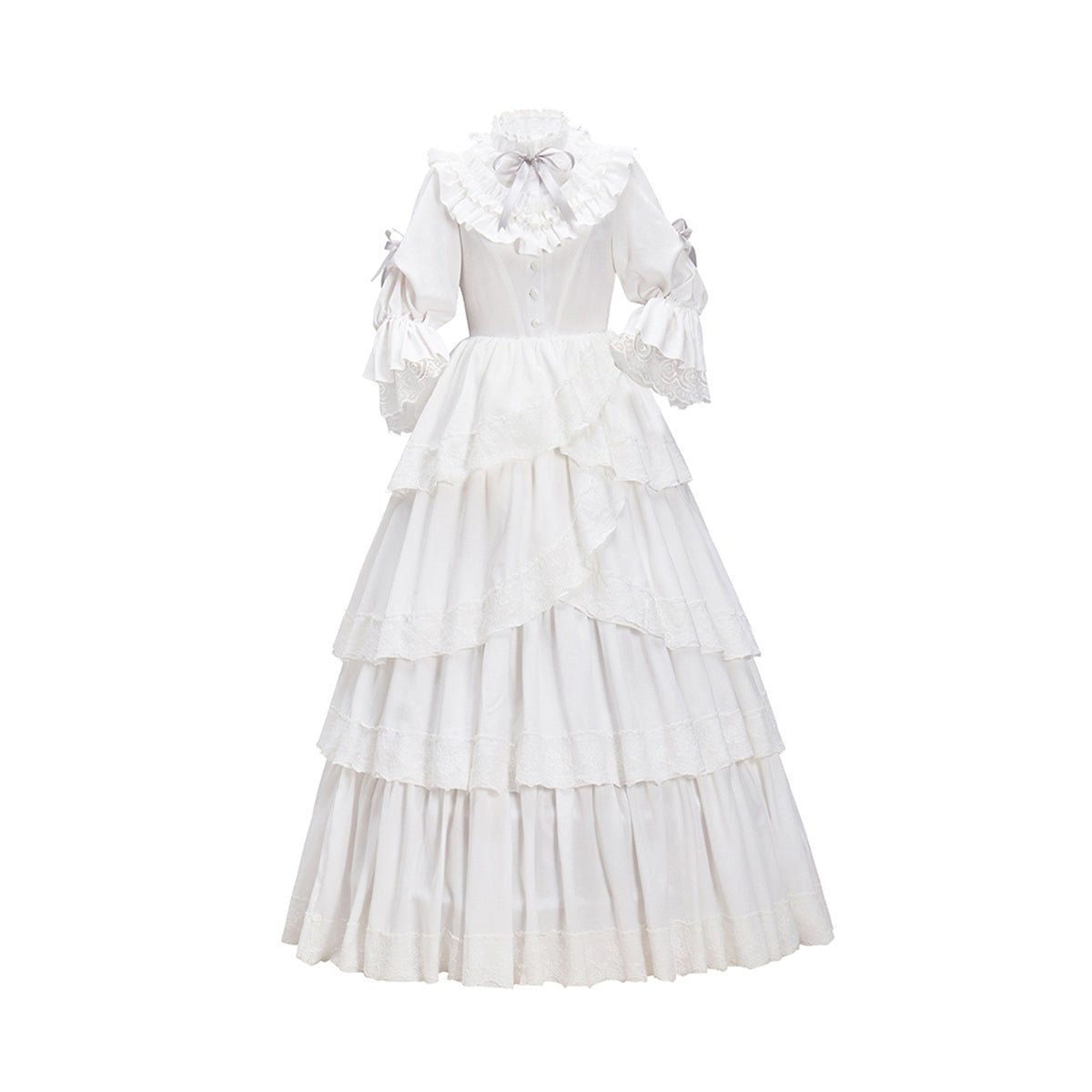 Robe Blanche Victoria – Costume Cosplay Élégant pour les Passionnés d'Anime