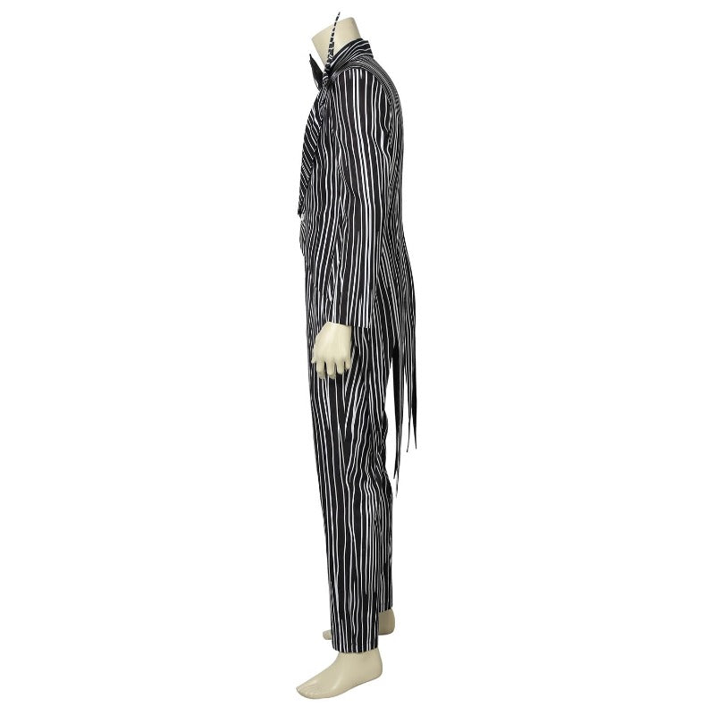 Costume Jack Skellington - Costume Cosplay à Rayures Noires pour Halloween par L'AniMirage