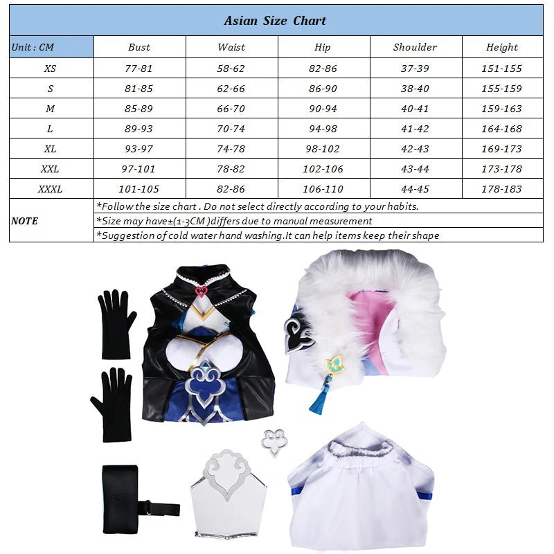 Costume Cosplay Baiheng de Honkai Star Rail - Archer Foxian et Pilote - Robe pour Femmes pour Halloween et Fêtes