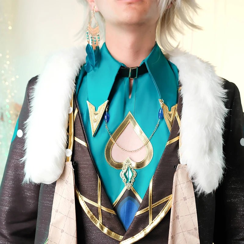 Costume Cosplay Aventurine Honkai Star Rail - Colleagues de Topaz pour Hommes, Fête d'Halloween
