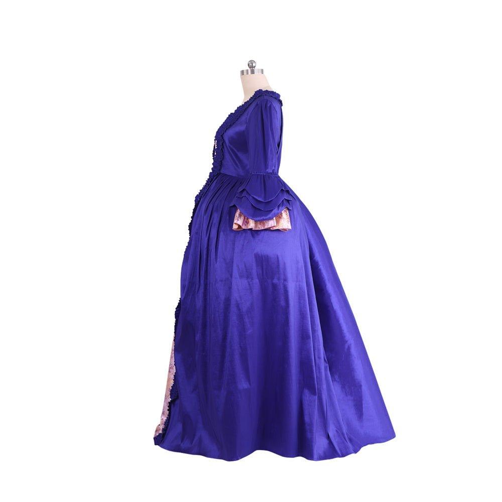 Robe Rococo Violette Brodée du 18e Siècle - Série Médiévale de L'AniMirage