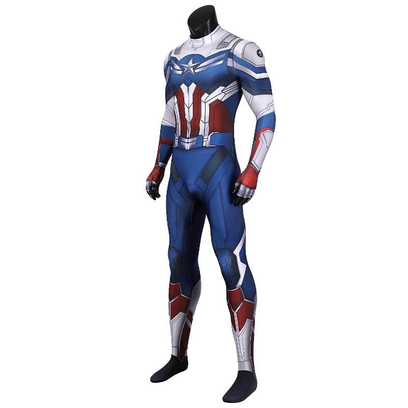 Costume Cosplay Sam Wilson 3D Imprimé – Le Faucon et le Soldat de l'Hiver
