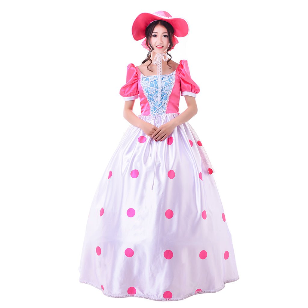 Costume Cosplay Bo Peep Toy Story | Robe Rose pour Halloween et Événements Thématiques