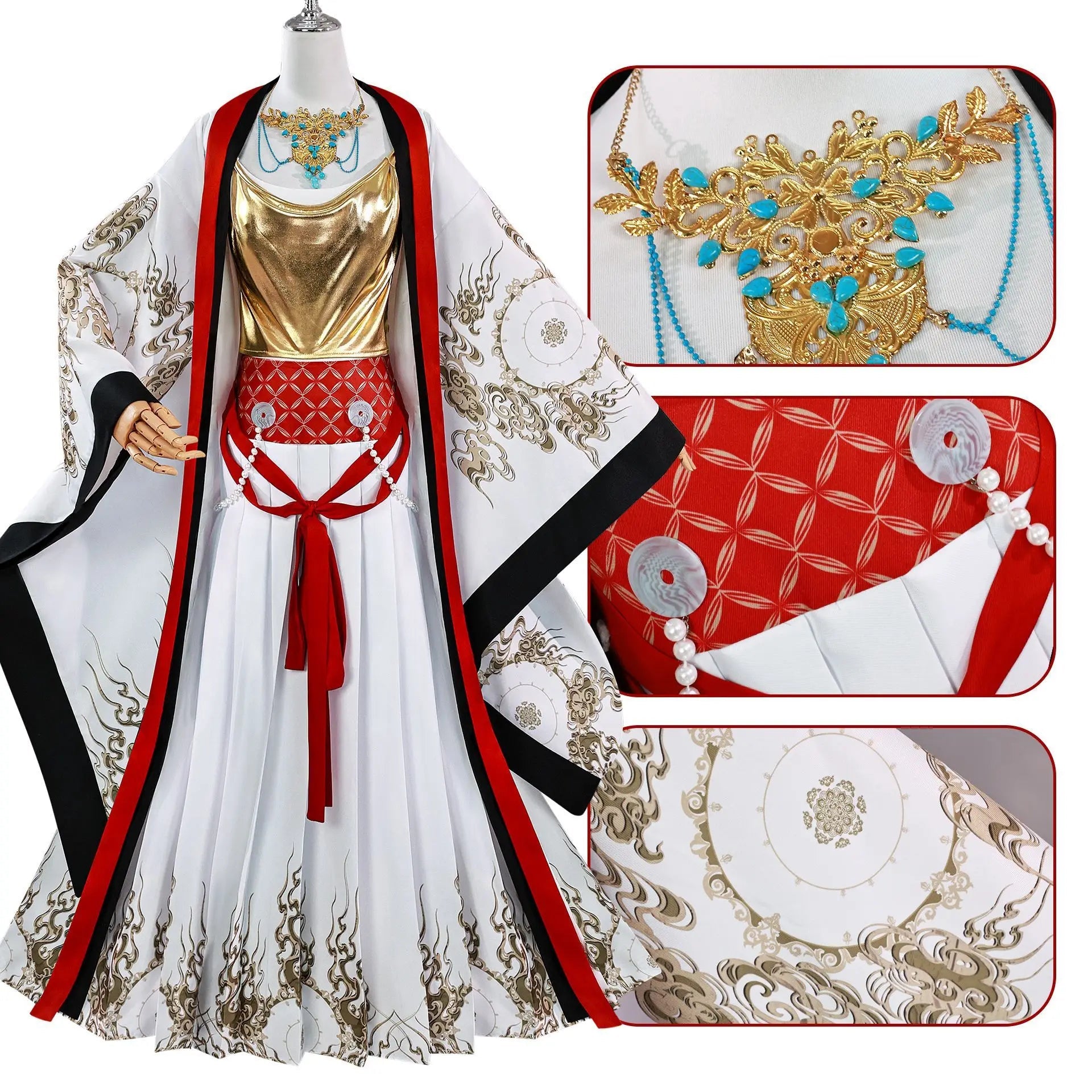 Costume Cosplay Anime Black Myth Wukong Araignée Gobelin Princesse Éventail
