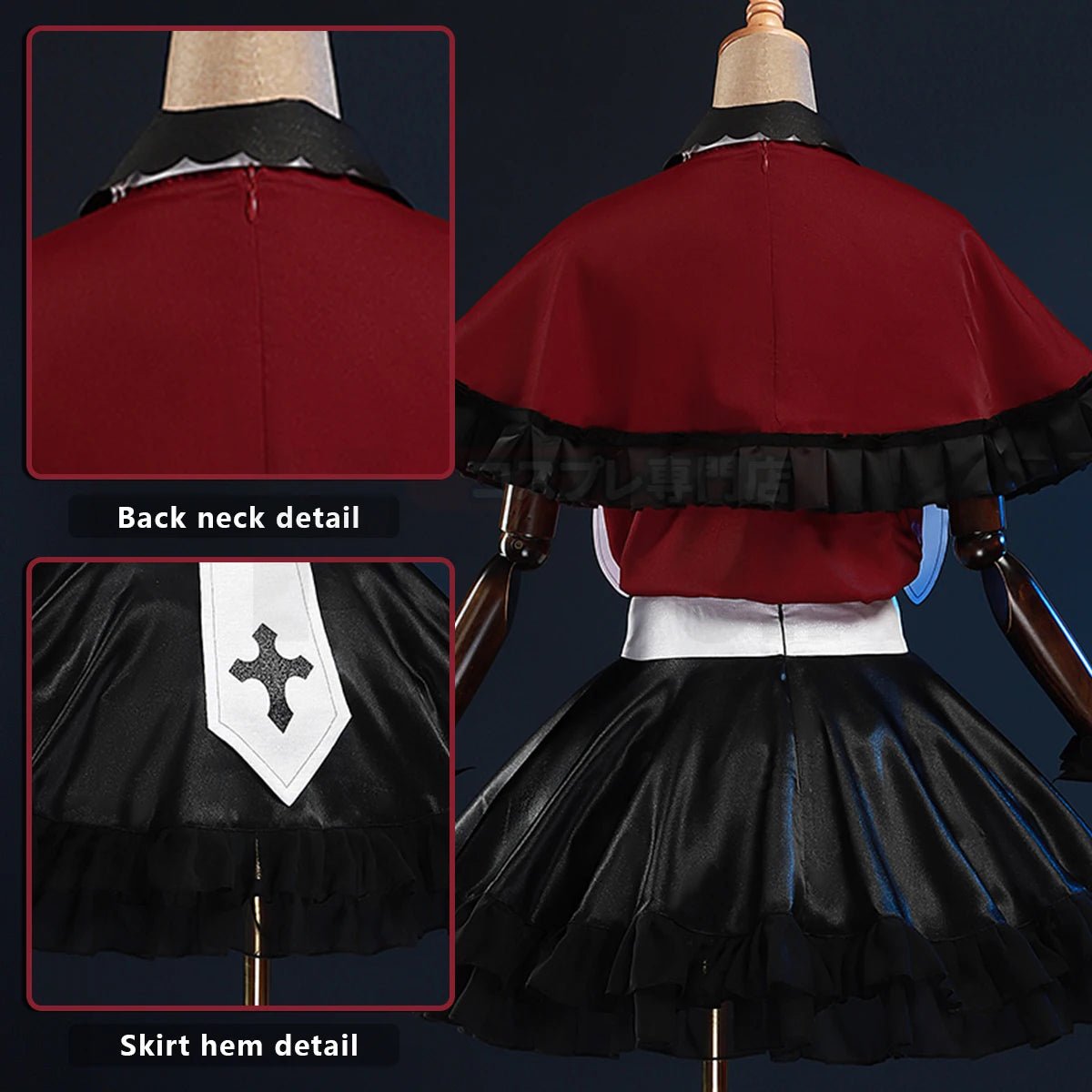 Costume Cosplay Ruby Hoshino Oshi no Ko - Perruque, Chemise, Châle