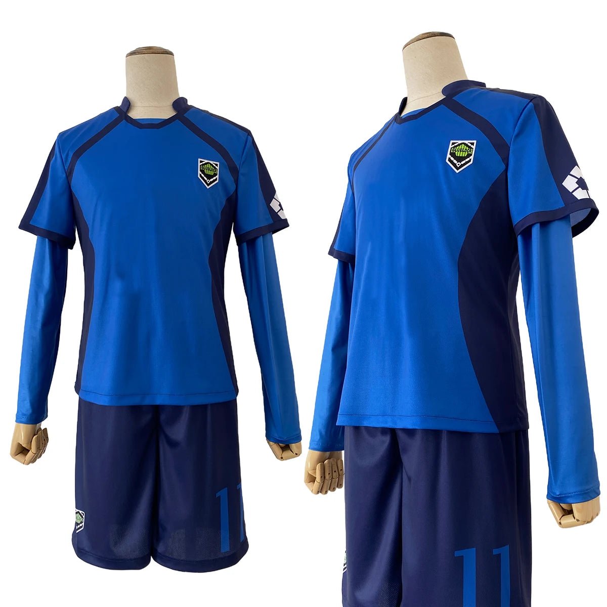 Costume Cosplay Blue Lock Bastard Munchen Version DIY Uniforme Football Équipe Rouge Bleu Cadeau Anime