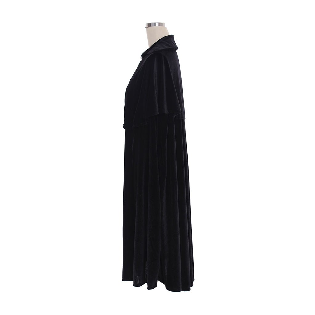 Cape Noire Unisexe Enfant Vampire Démon Sorcier pour Halloween Cosplay Masquerade