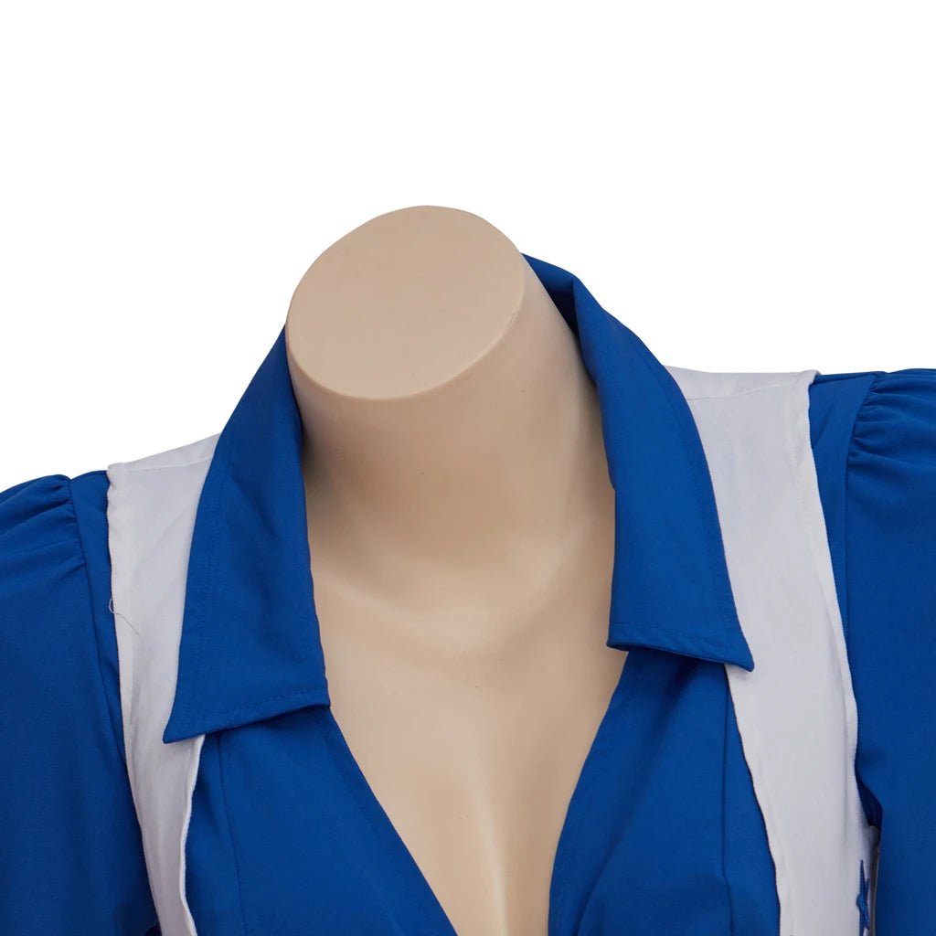 Costume de Cheerleader des Dallas Cowboys - Veste, Chemise, Short, Ceinture
