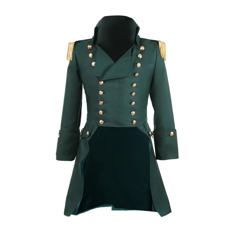 Costume Trench Coat Steampunk Vert Médieval - Tenue de Prince Noble Retro | L'AniMirage
