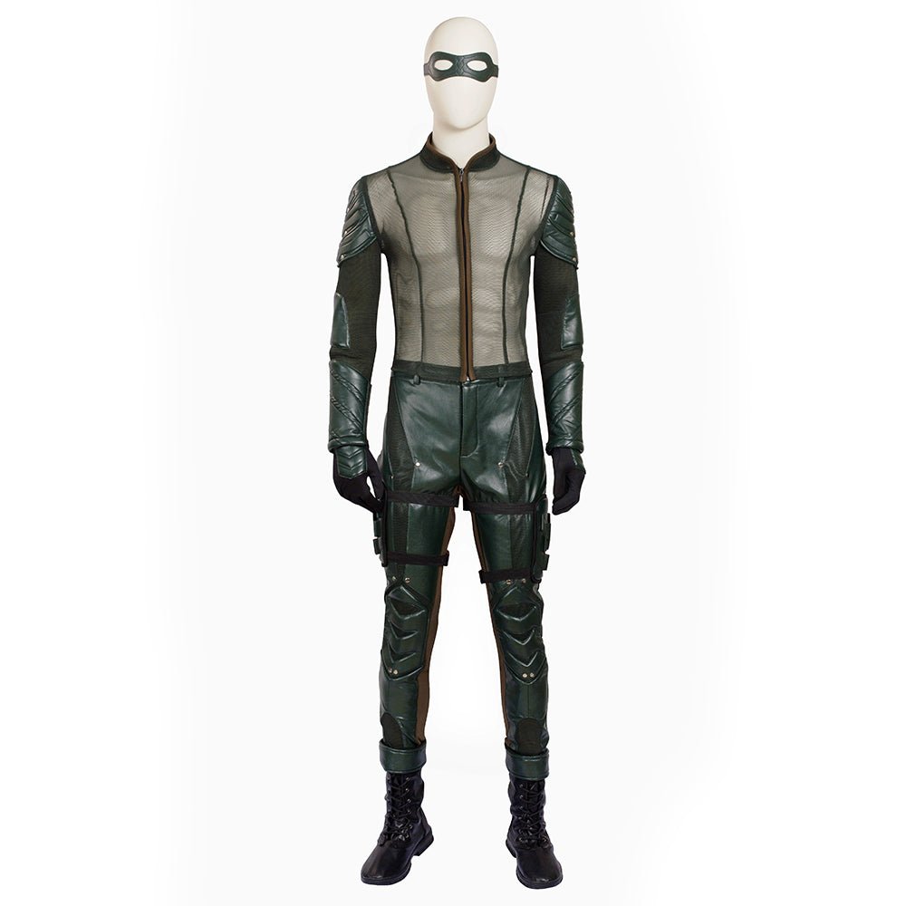 Costume Cosplay Oliver Queen Saison 5 Flèche Verte - Tenue de Série TV de Haute Qualité