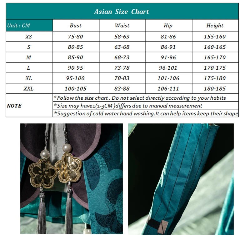 Costume Cosplay Qingque de Honkai Star Rail - Robe Sexy Femme pour Halloween, Carnaval et Fêtes