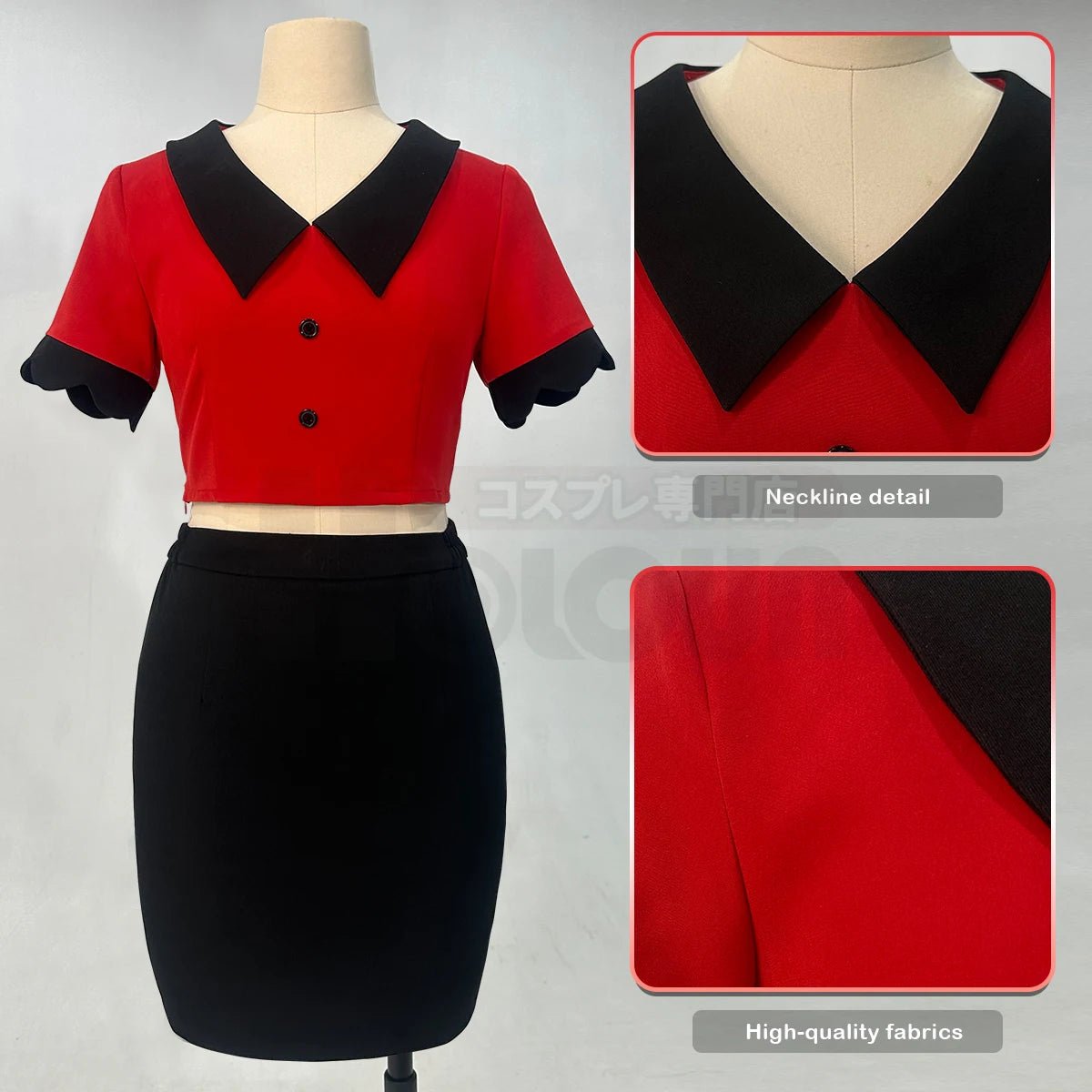 Costume Cosplay Haz Hotel Vaggie Perruque Jupe Longue Gris Argenté Rose Peigne Net Convention Halloween Cadeau