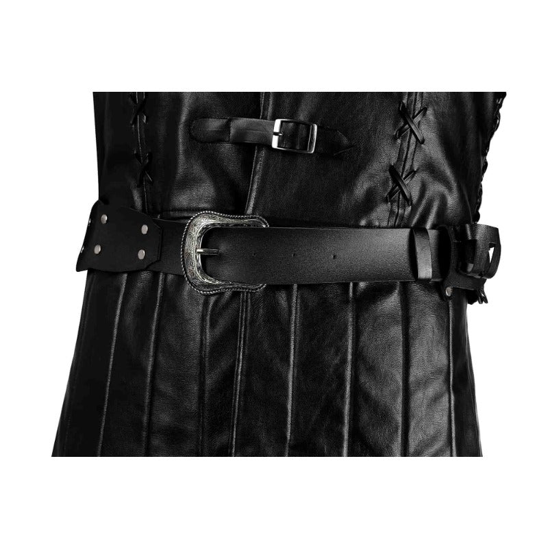 Costume Cosplay Geralt de The Witcher 3: Chasse Sauvage pour Homme - Veste, Pantalon, Chemise