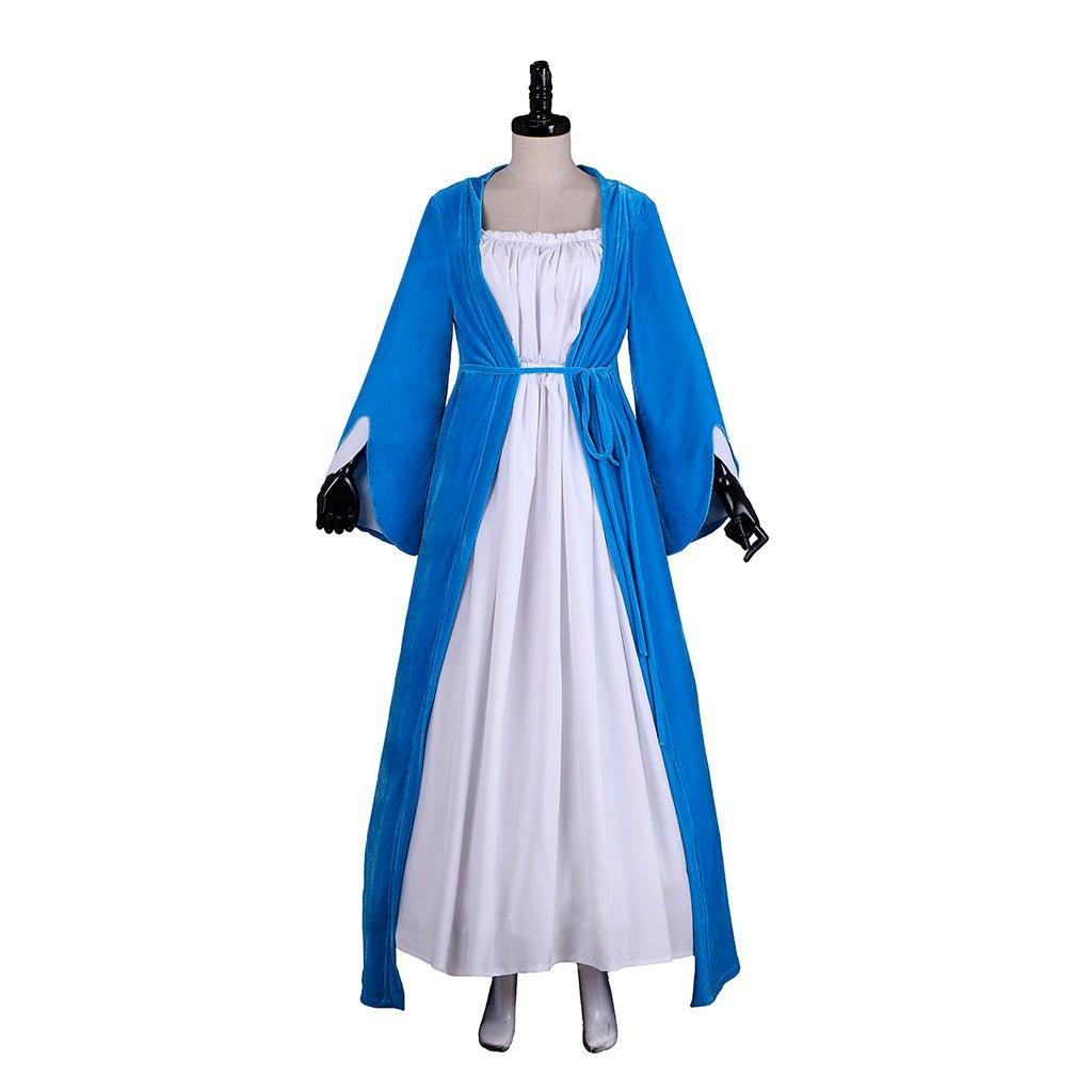 Costume Cosplay Elizabeth Schuyler Hamilton Robe Bleue | Hamilton Broadway Costume Colonial Rococo Bal