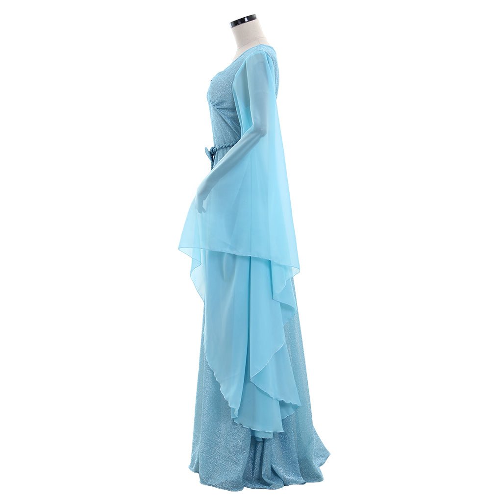 Costume Fée Bleue Pinocchio pour Femmes | Robe Bleue Enchantée avec Bandeau | Déguisement Disney
