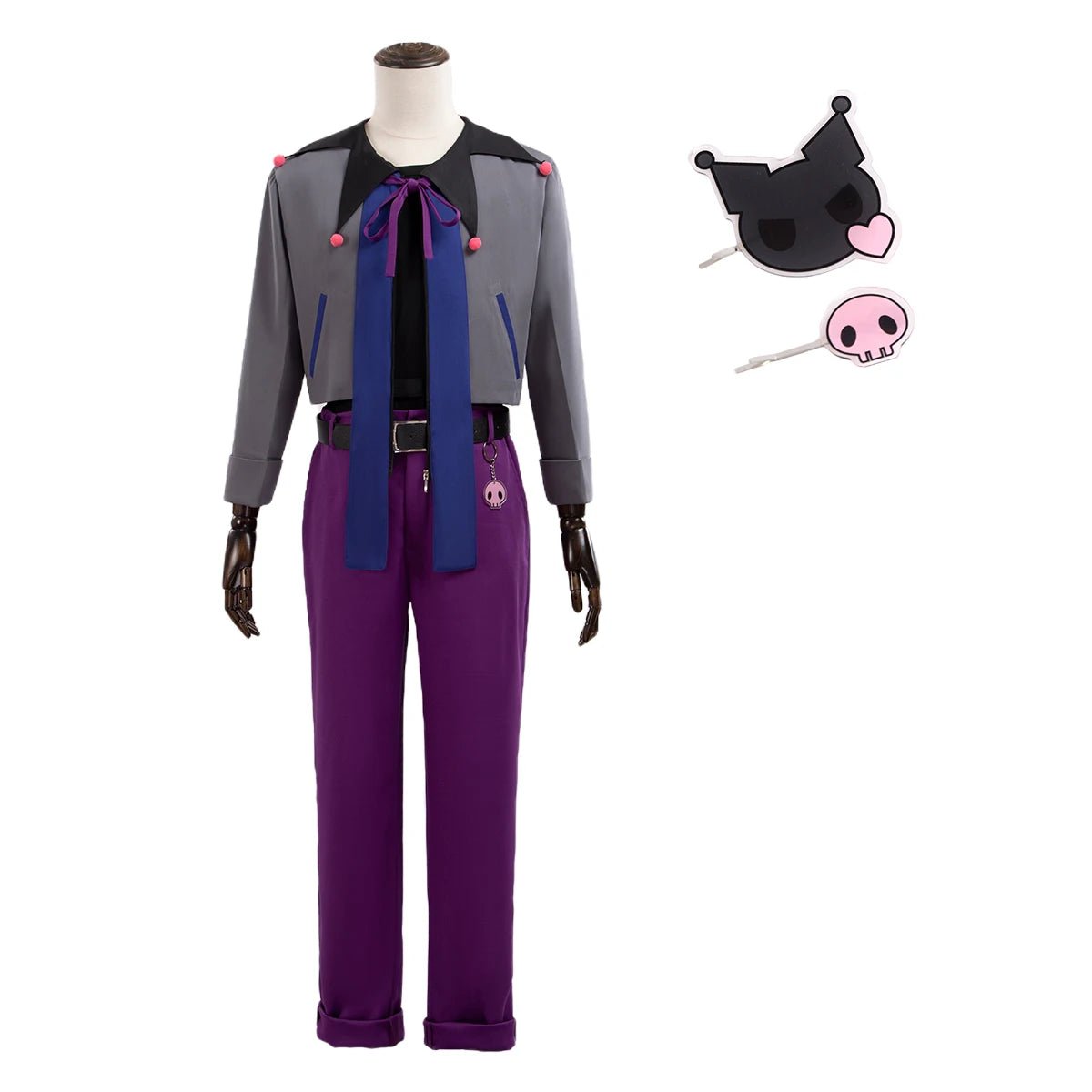 Costume Cosplay Reo Mikage Blue Lock - Veste, Tee-shirt, Pantalon, Perruque en Fibre Synthétique
