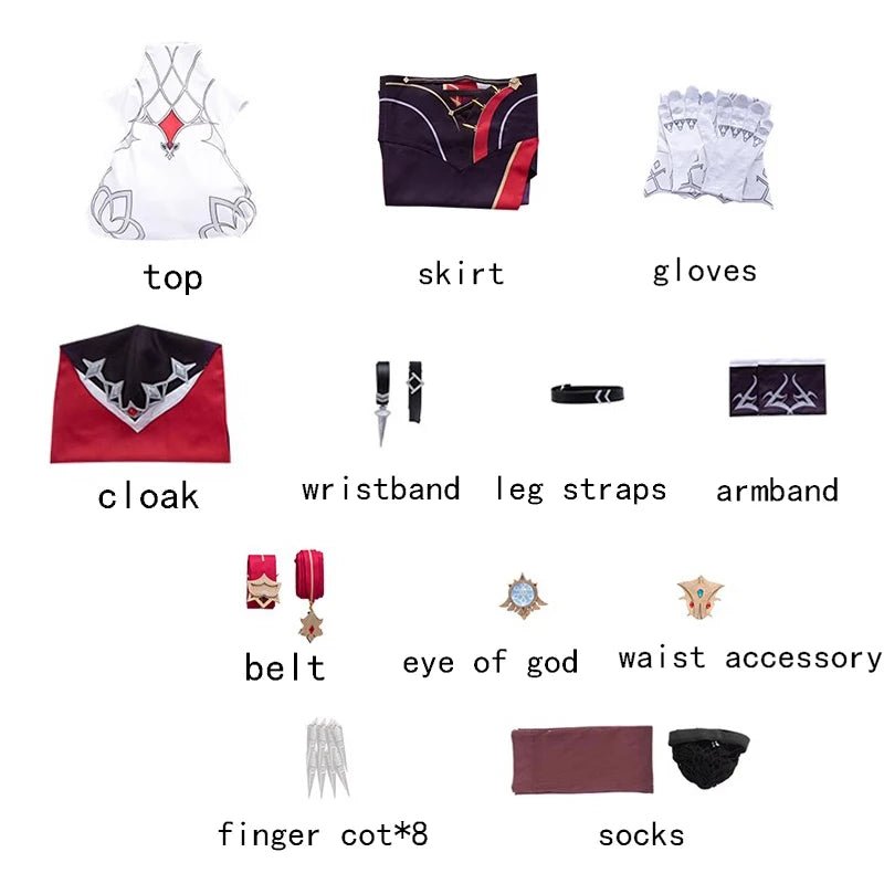 Costume Cosplay Rosaria Jeu Genshin Impact Robe Femme Déguisement Rôle Uniforme Fête Halloween Carnaval