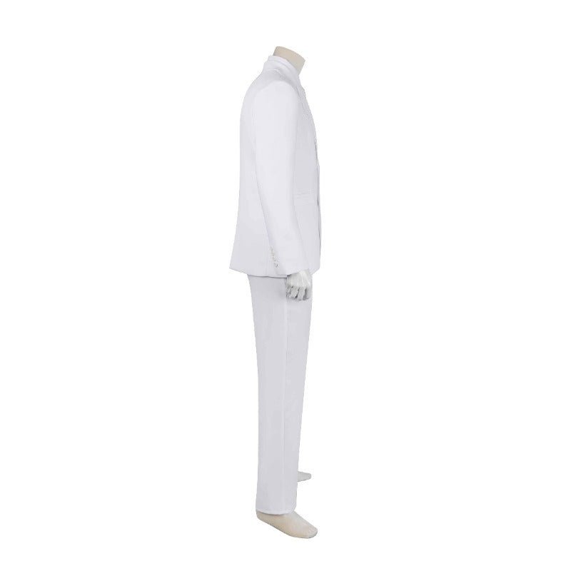 Costume Cosplay Joker 2 Arthur Fleck Blanc Complet - Costume, Chemise, Gilet, Pantalon, Cravate