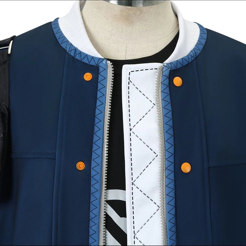 Costume Cosplay Sage Protagoniste Masculin de Zenless Zone Zero - Uniforme Scolaire des Agents Phaethon - Ensemble Complet pour Halloween