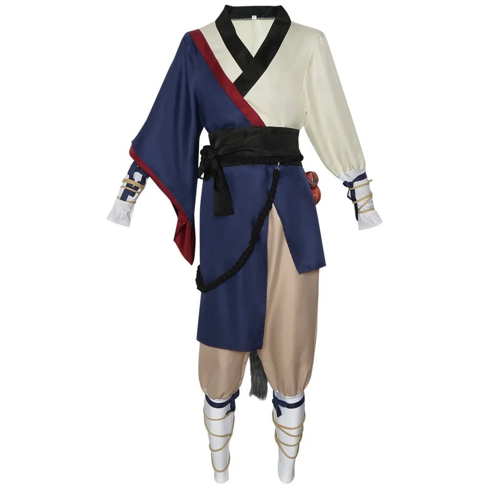 Costume Cosplay Black Myth: Wukong | Le Destiné Guerrier Masqué pour Halloween & Expos Anime