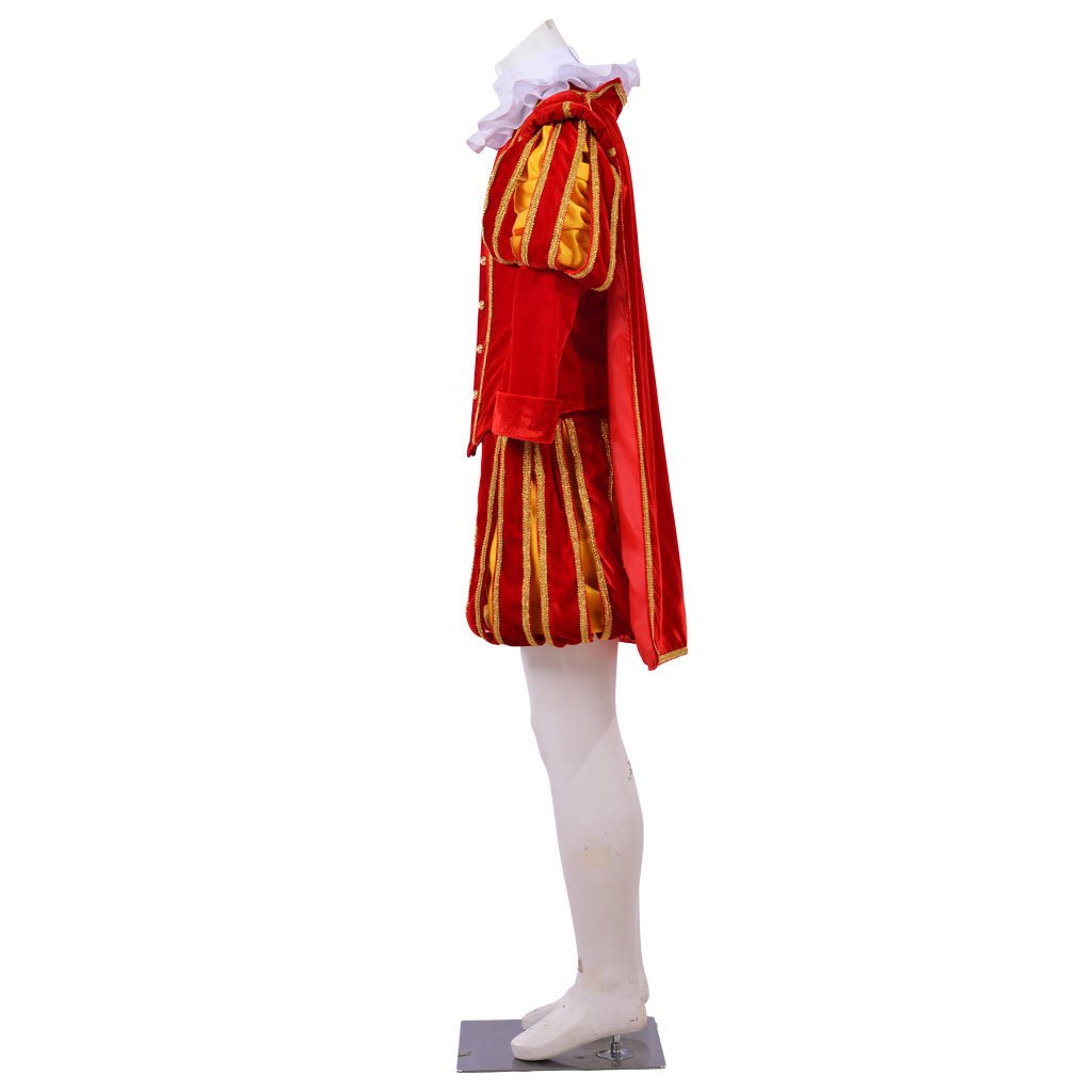 Costume de Cosplay Renaissance Tudor pour Homme - Costume de Roi de l'Ère Elizabethain avec Chapeau | L'AniMirage Série Médiévale