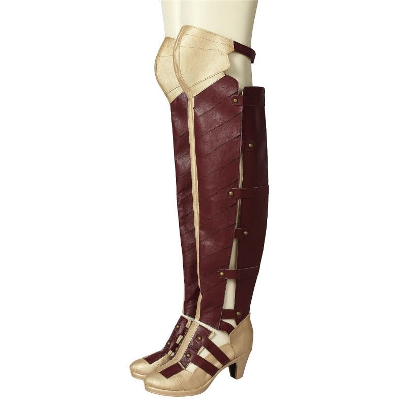 Costume Cosplay Diana Prince WW Classique avec Bottes - Tenue Inspirée du Film