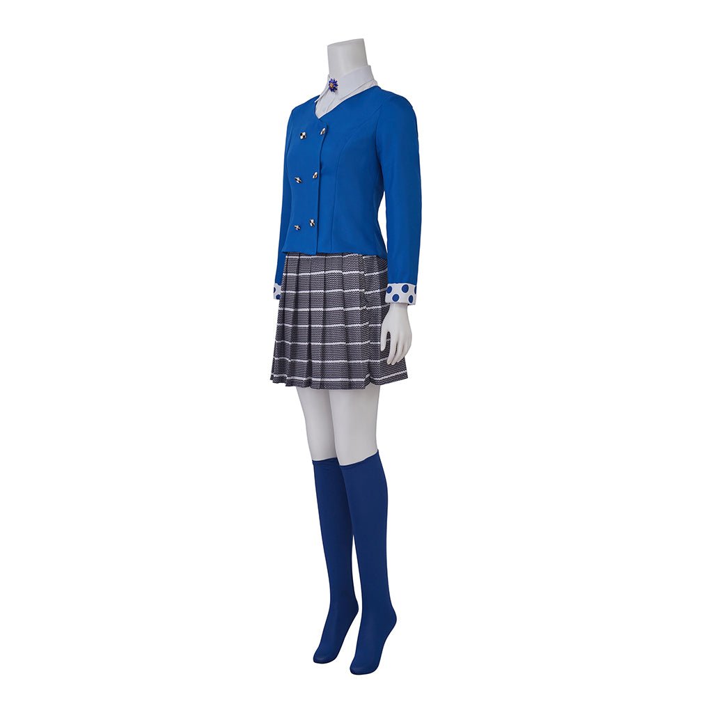 Costume Cosplay Heathers Bleu Uniforme JK Femme Fille pour Conventions et Halloween