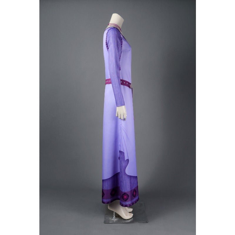 Costume Cosplay Asha Princesse Violette pour Adultes - Inspiré du Film Wish