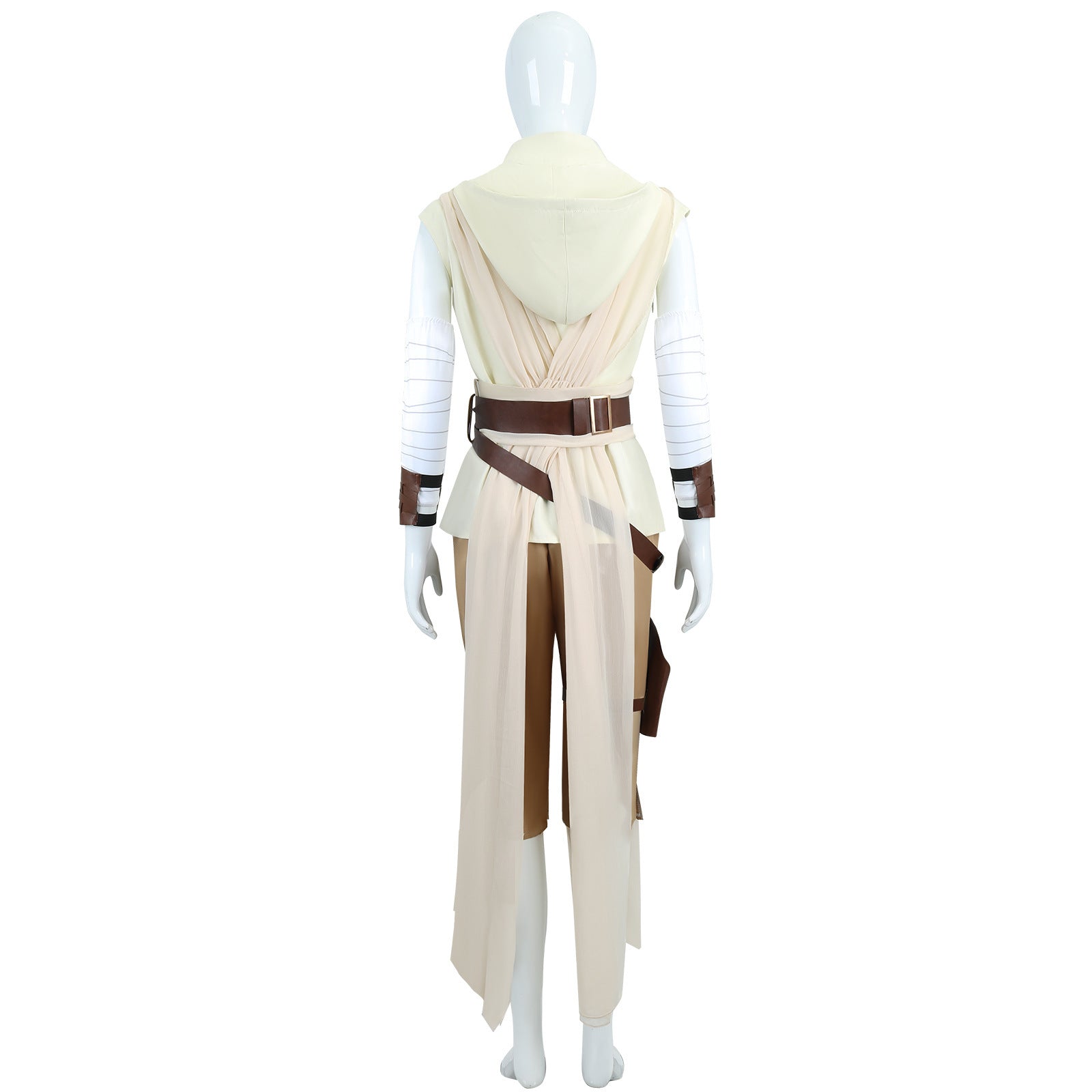 Costume Jedi Knight Rey Star Wars – Style Officiel pour Cosplay et Halloween