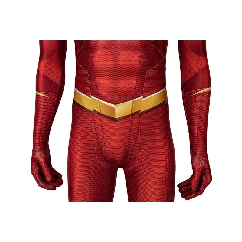 Costume Cosplay Barry Allen Saison 5 The Flash Combinaison Masque Ensemble Complet Impression 3D