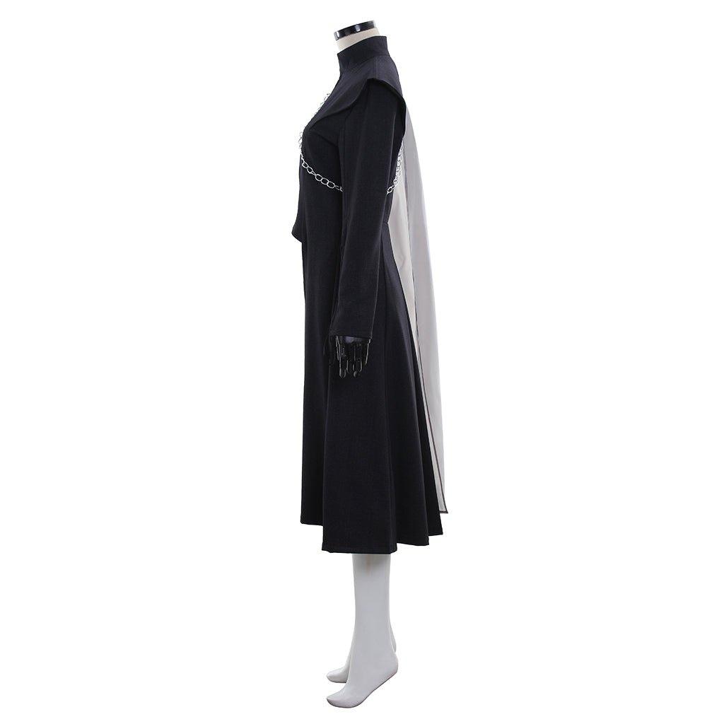 Costume Cosplay Daenerys Targaryen Noël | Robe Noire Moyen Âge & Cape