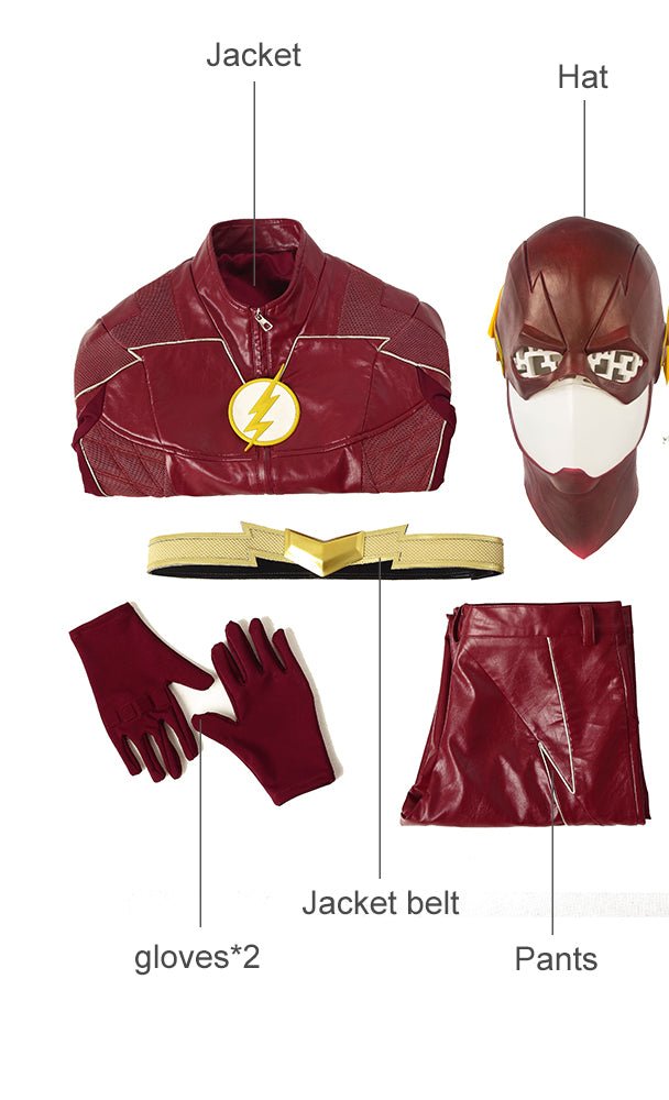 Costume Cosplay Barry Allen Saison 4 The Flash - Tenue de Série TV de Haute Qualité