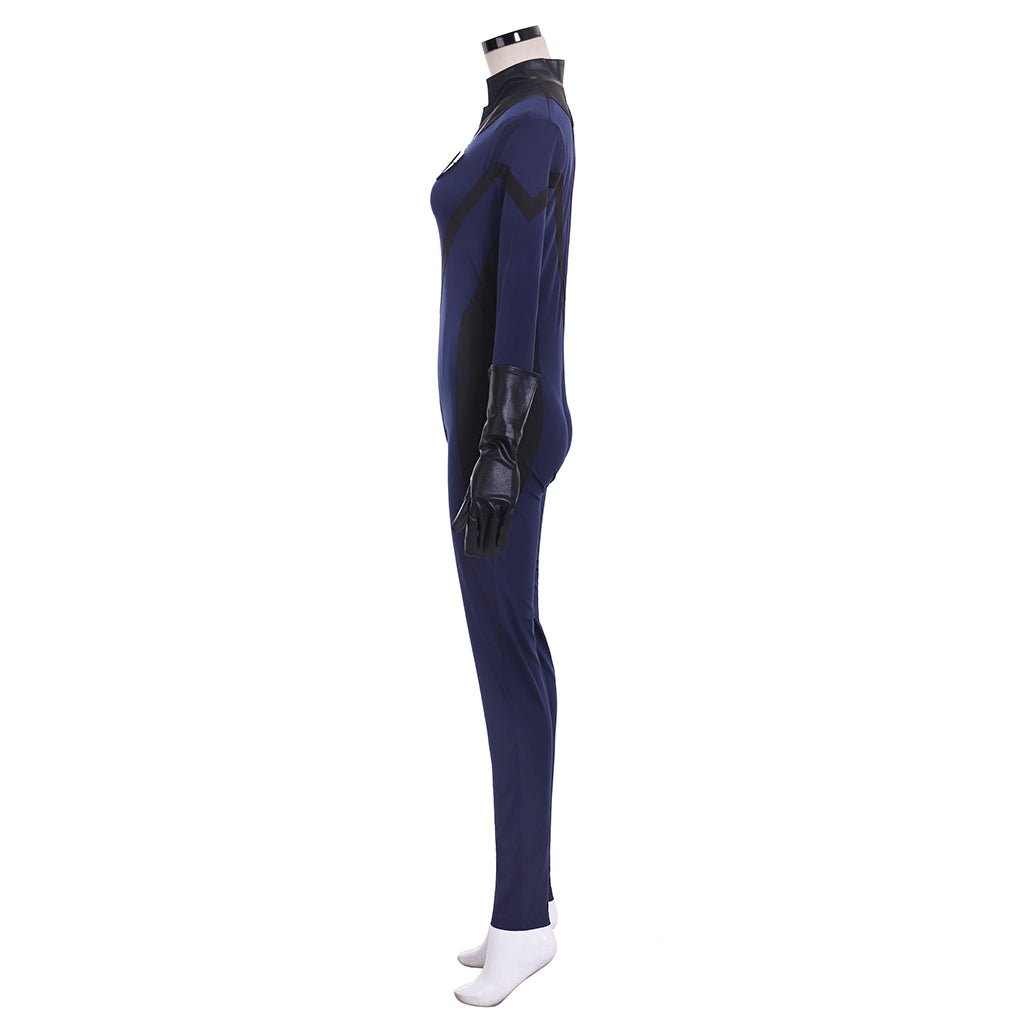 Combinaison en Spandex Bleu Marine de la Femme Invisible des Quatre Fantastiques pour Cosplay