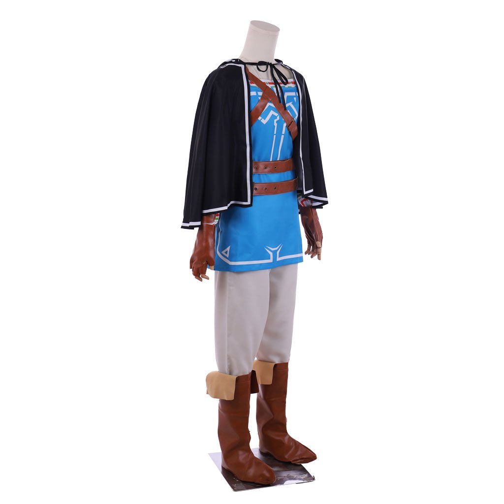 Jeu Zelda: Souffle de la Nature Costume Cosplay Link Ensemble Complet - Tenue Authentique Héros