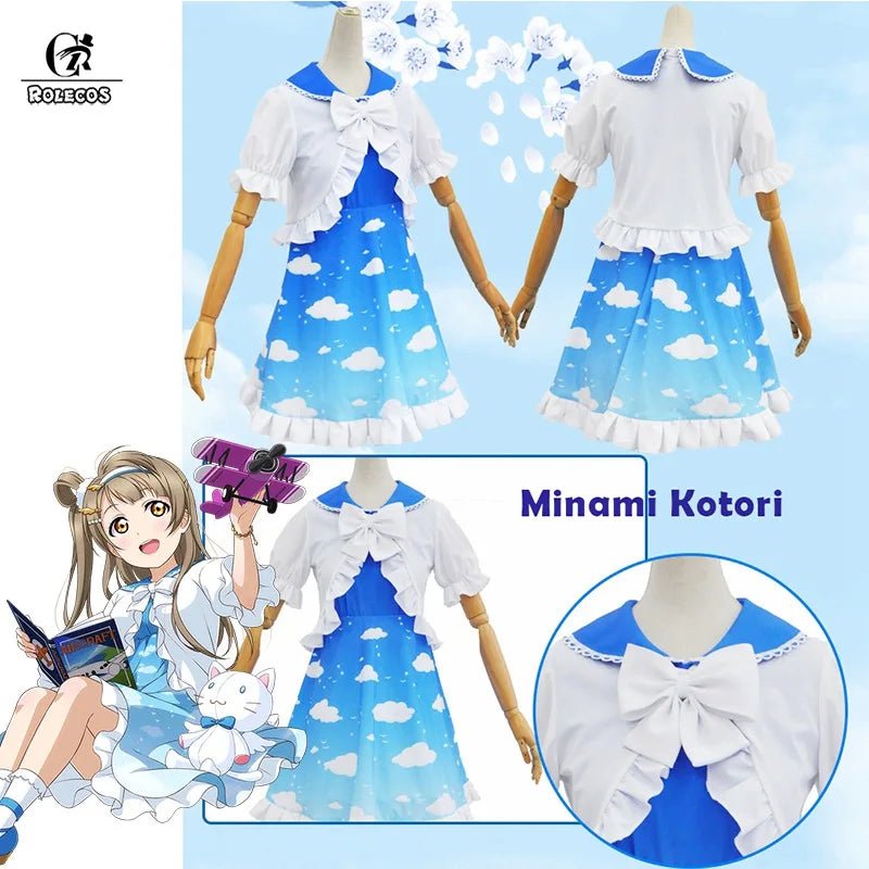 Costume Cosplay Lovelive Sky Maki Rin Nico Umi Cosplay Love Live Eli Kotori Hanayo Nozomi Robe Lolita