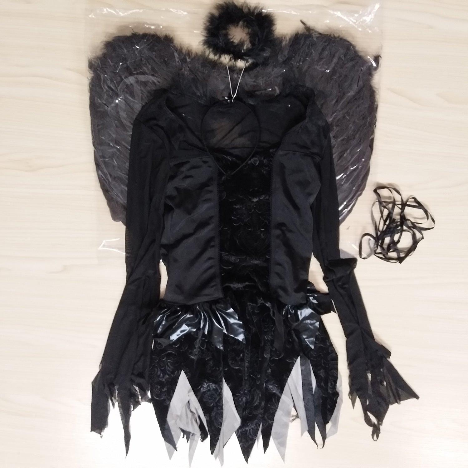 Costume Ange Noir Zombie pour Femme | Cosplay Gothique Ange Maléfique