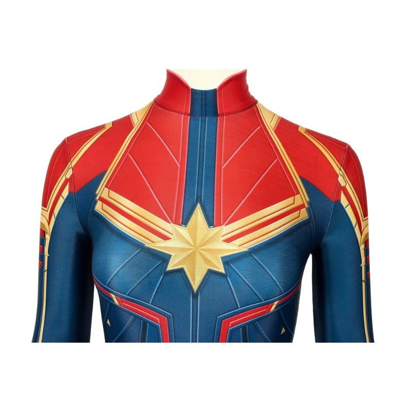 Costume Cosplay Captain Marvel Impression Numérique pour Fans