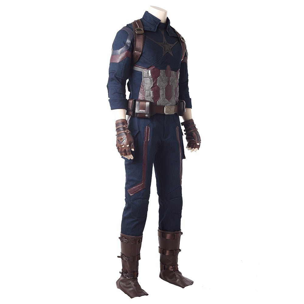 Costume Cosplay Captain America - Guerre Infini des Avengers - Réplique de Film de Qualité Premium