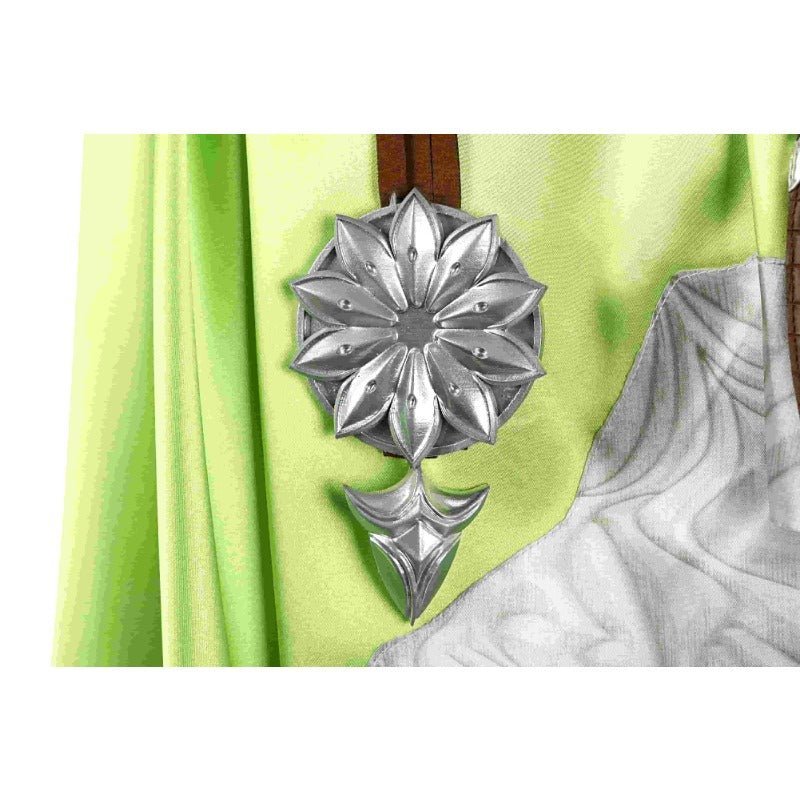 Costume Cosplay FF14 Nophica - Robe Longue Verte pour Halloween & Fêtes