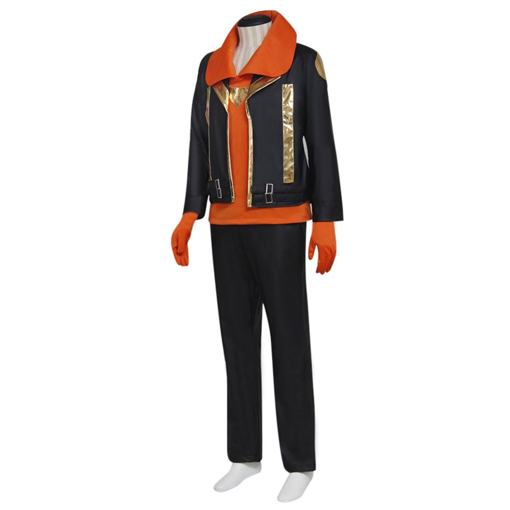 Veste en Cuir Noir Équipe Spark Pokémon Go Costume Cosplay