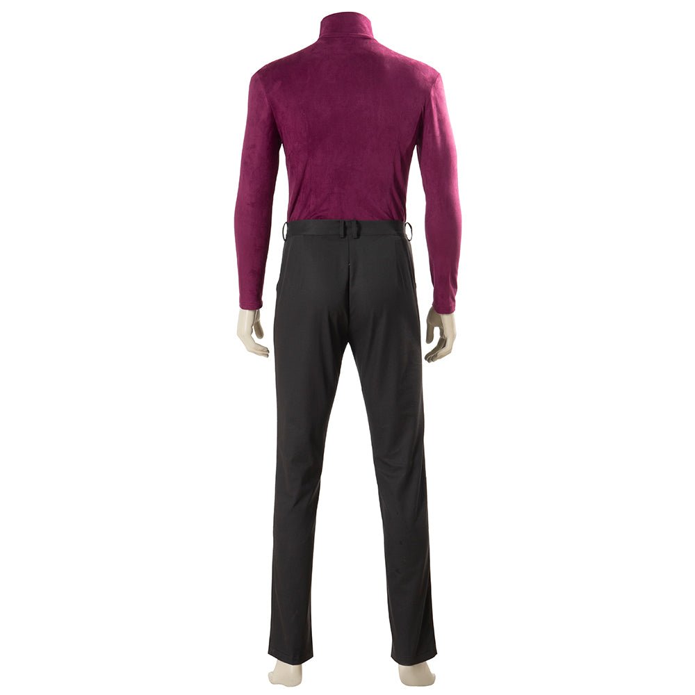 Costume Cosplay Superhero pour Hommes, Long Manteau avec Coiffe, Tenue Fantastique pour Halloween