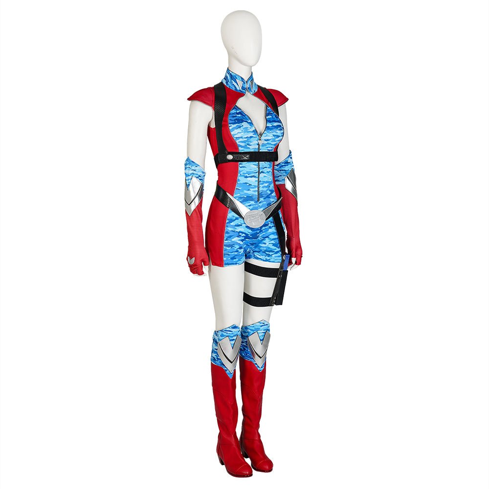 Costume Cosplay The Boys Firecracker pour Femmes - Combinaison, Chaussures et Accessoires