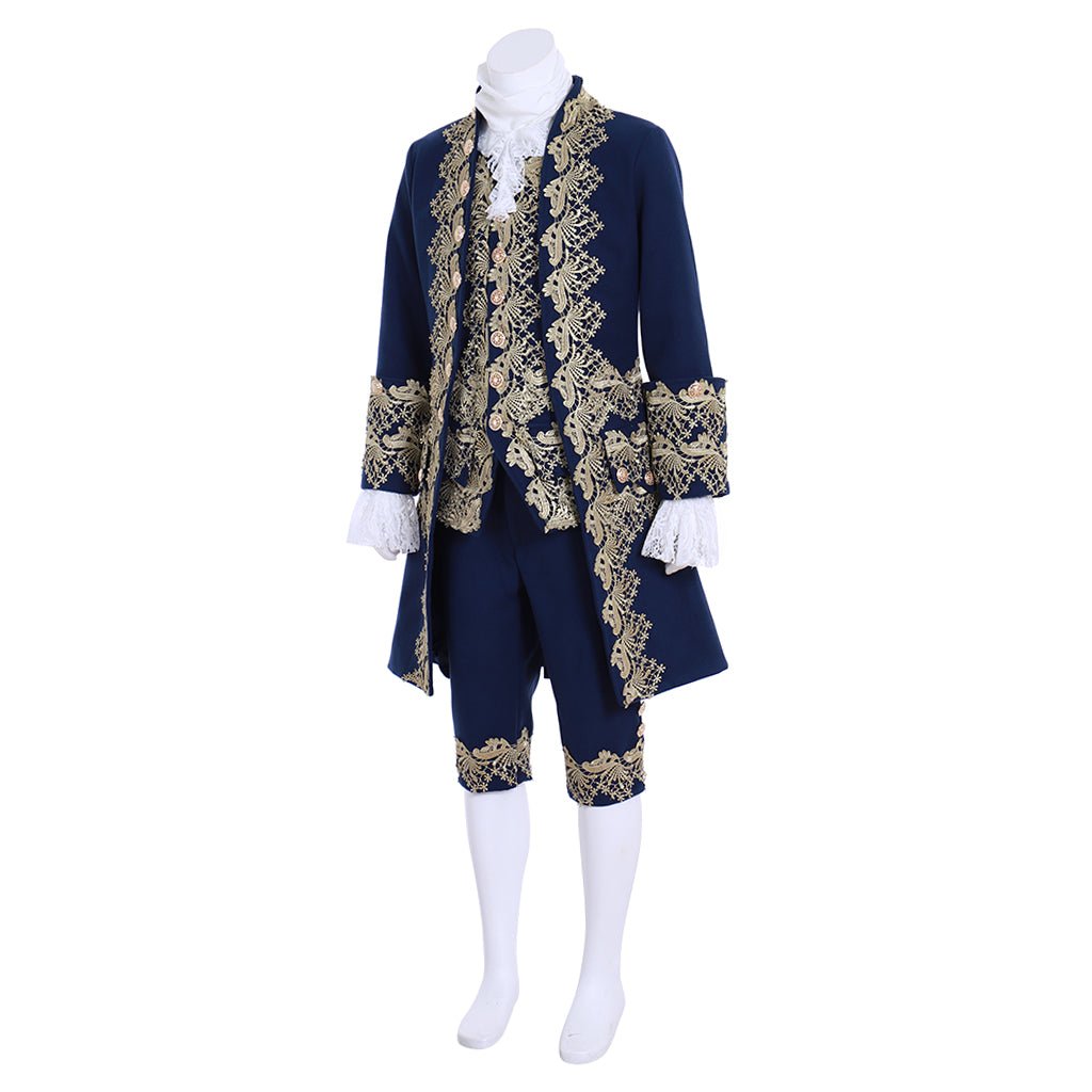 Costume de Cour Rococo Bleu pour Hommes du 18e Siècle - Costume Aristocratique Victorien | Série Médiévale L'AniMirage