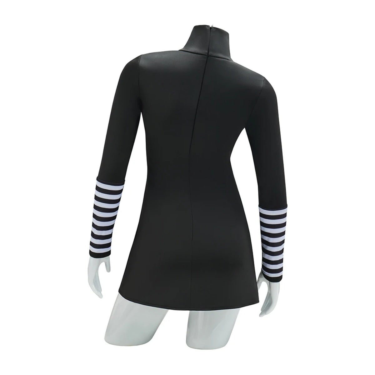 Costume Cosplay Marionette Robe Noire avec Bas Rayés pour Femmes Adultes
